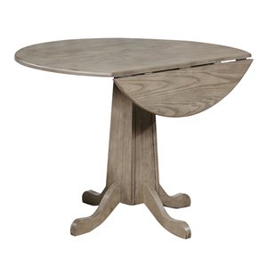 Sunset Trading French Twist Round Dining Table - 40-in - Grey