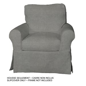 Housse pour chaise Horizon Box Cushion de Sunset Trading, gris