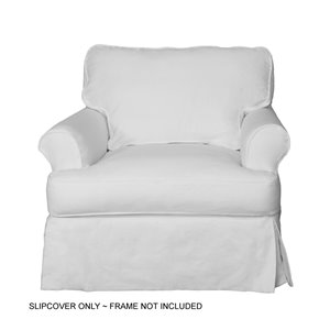 Housse pour chaise Horizon T-Cushion de Sunset Trading, tissu performance blanc
