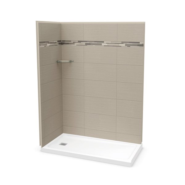 MAAX Utile Corner Shower Kit with Left Drain 60in x 32in x 84in