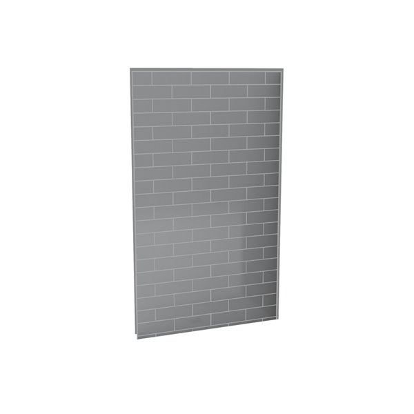 MAAX Utile 48-in x 32-in x 84-in Ash Grey Rectangular Corner Shower Kit with Centre Drain - 3-Piece