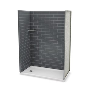 Enceinte de douche en coin - 60 X 32 [78076/78077] - $629.00 : RenoGo,  Notre but: La collaboration est le succès