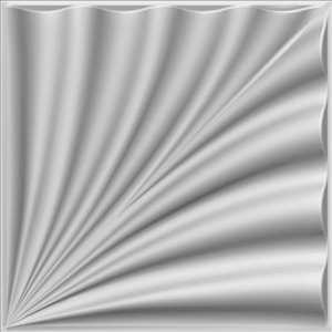 Dundee Decor Falkirk Fifer Abstract Eruption 3D Wall Panel - 1.6-ft x 1.6-ft - Off-White - 1-Pack