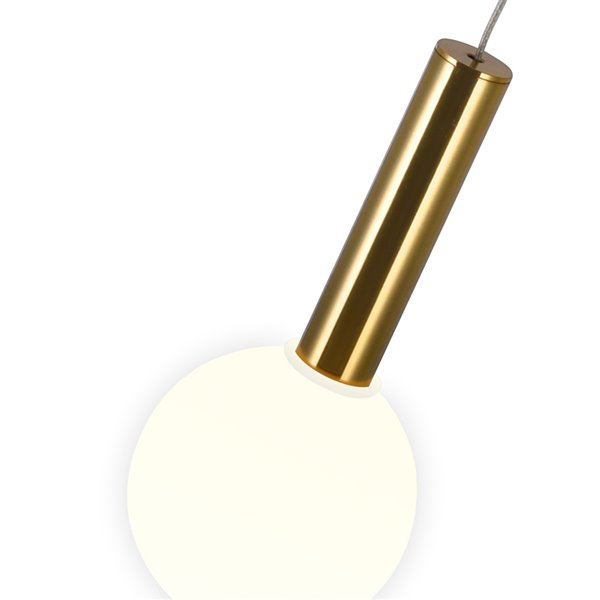 CWI Lighting Baton LED Modern Island Chandelier - Brass