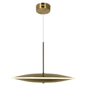 CWI Lighting Ovni LED Pendant Light - 16-in - Brass