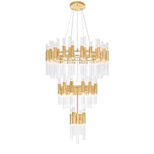 CWI Lighting Orgue 123-Light Chandelier - Gold