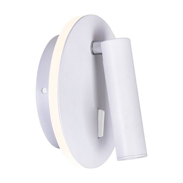 CWI Lighting Private I LED Wall Sconce - 5-in - Matte White