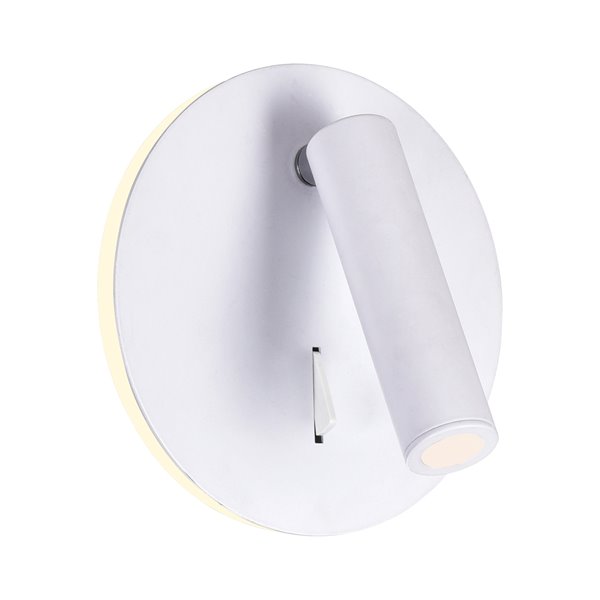 CWI Lighting Private I LED Wall Sconce - 5-in - Matte White