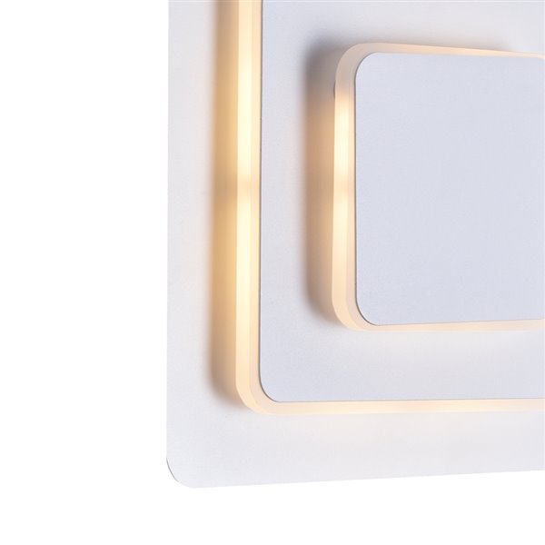 CWI Lighting Private I LED Wall Sconce - 9-in - Matte White