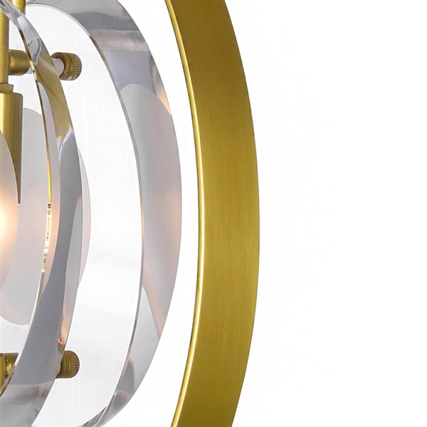 CWI Lighting Iris 9-Light Pendant Light - 24-in - Sun Gold