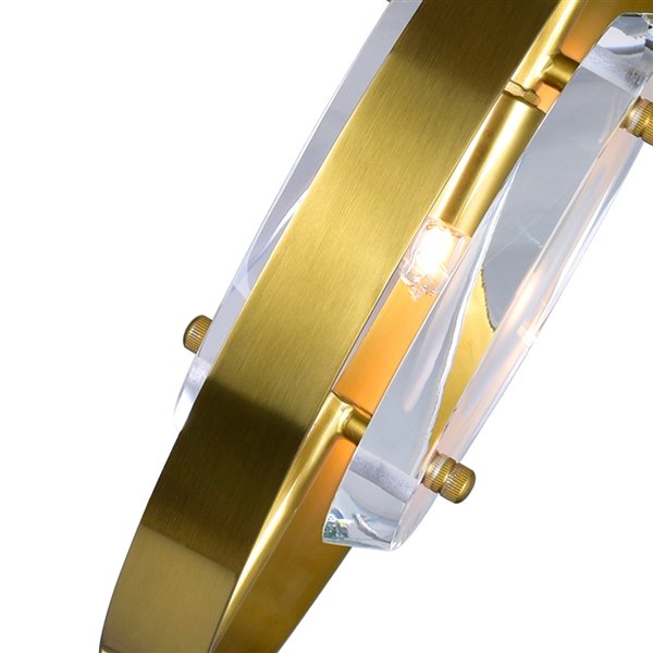 CWI Lighting Iris 9-Light Pendant Light - 24-in - Sun Gold