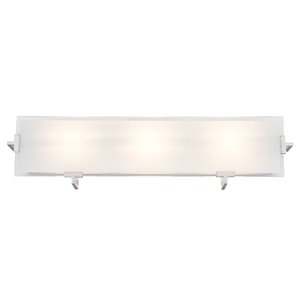 DVI Zurich Contemporary Vanity Light - 3-Light - Satin Nickel