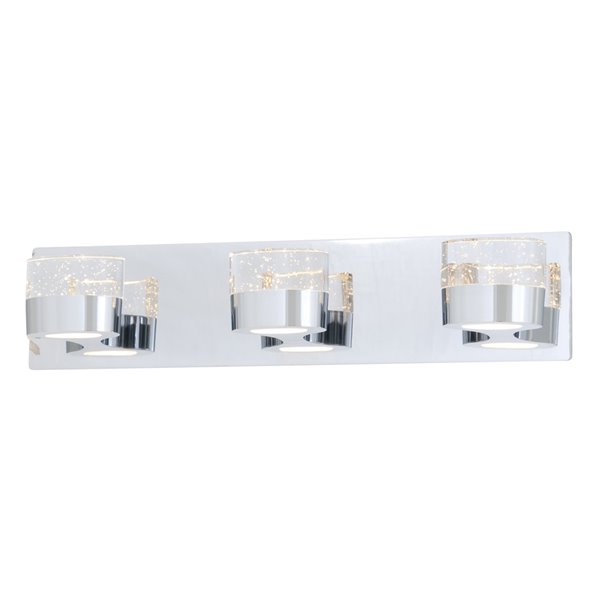 DVI Neptune Contemporary Vanity Light - 3-Light - Chrome