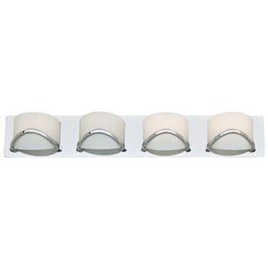 DVI Solstice Contemporary Vanity Light - 4-Light - Chrome