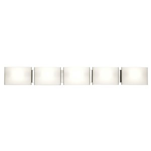 DVI Mega Vanguard Contemporary Vanity Light - 5-Light - Chrome