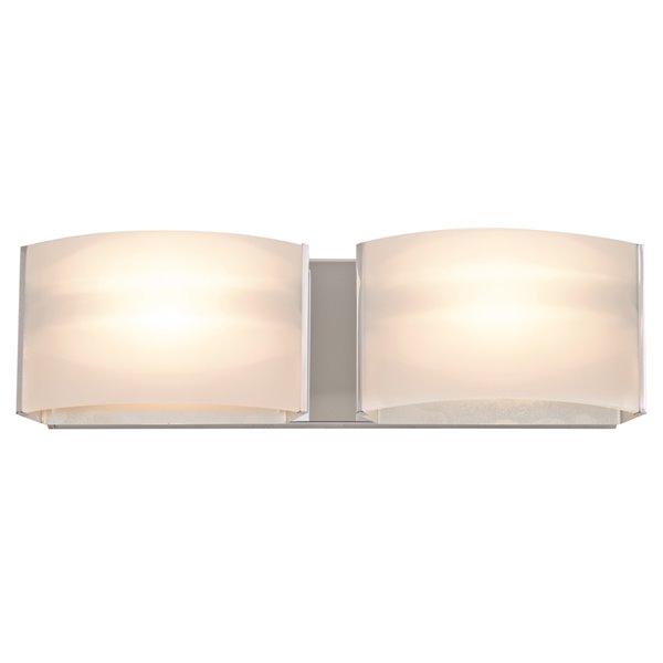 DVI Vanguard Contemporary Vanity Light - 2-Light - Chrome