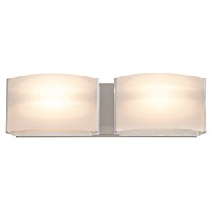 DVI Vanguard Contemporary Vanity Light - 2-Light - Chrome