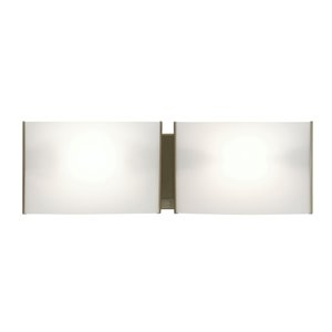 DVI Mega Vanguard Contemporary Vanity Light - 2-Light - Satin Nickel