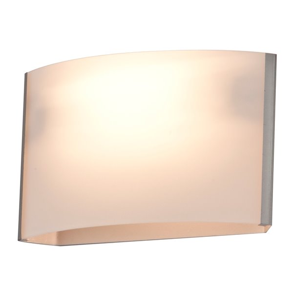 DVI Vanguard Contemporary 1-Light Wall Sconce - 7-in - Satin Nickel