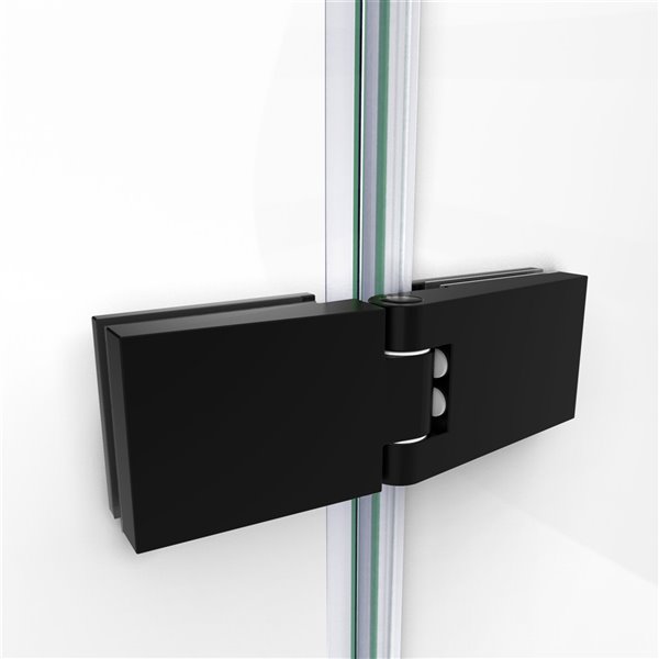 DreamLine Aqua Ultra 48-in x 30-in x 58-in Bathub Door with Satin Black Hardware