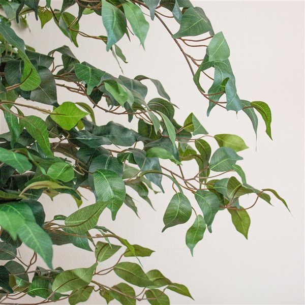 Nearly Natural Ficus Silk Tree - 7-ft - Green