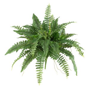 Nearly Natural Boston Fern 40-in x 15-in - Green - Set of 2