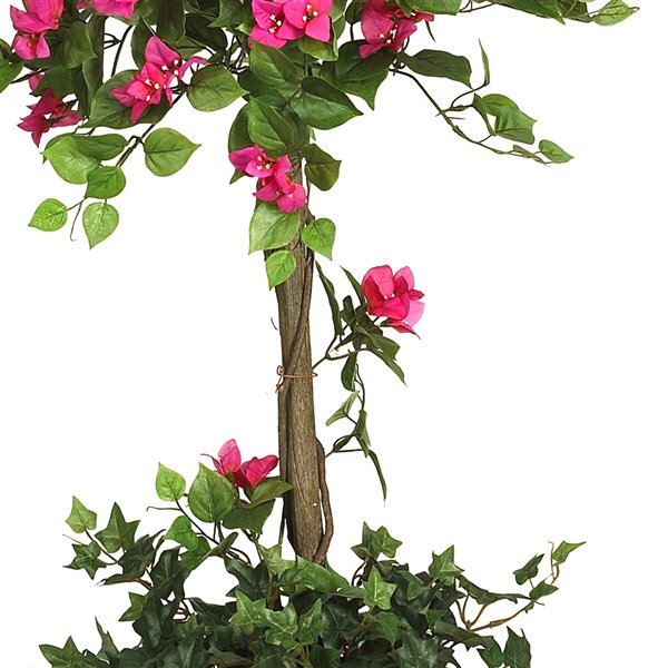 Nearly Natural Mini Bougainvillea Topiary - 5-ft - Pink 5228 | RONA