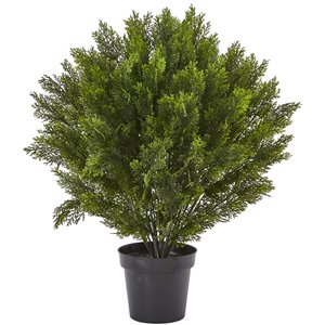 Nearly Natural Cedar Artificial Bush - Indoor/Outdoor - 3-ft - Green