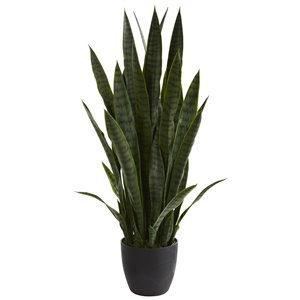 Nearly Natural Sansevieria Artificial Plant - 38-in - Green