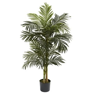 Nearly Natural Golden Cane Palm  Tree - 5-ft - Green
