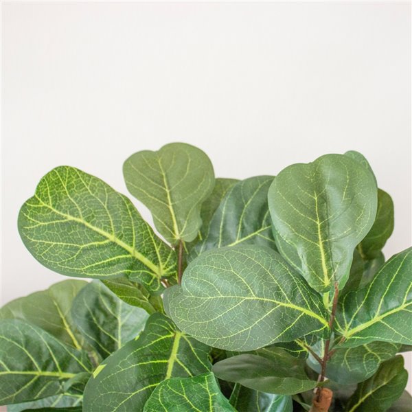 Nearly Natural Fiddle Leaf Artificial Tree - 4-ft - Green