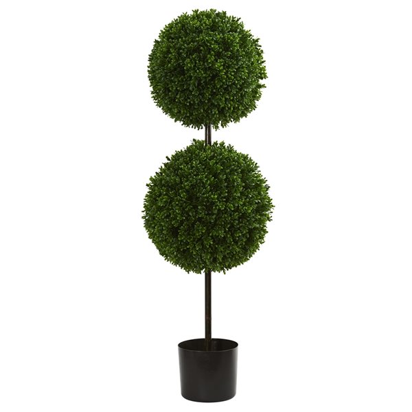 Nearly Natural Boxwood Double Ball, Artificial Outdoor Topiary Canada