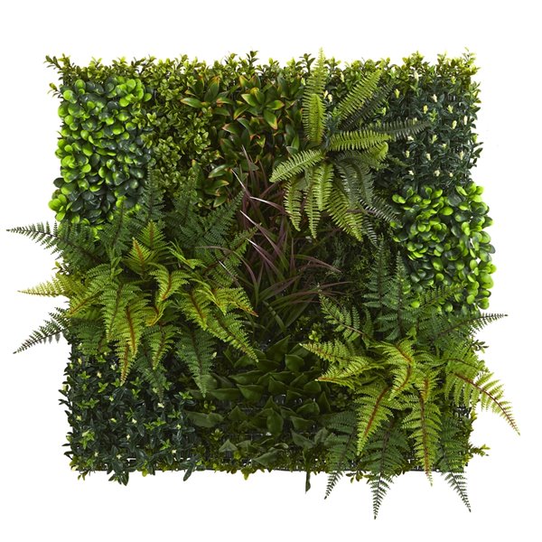 Nearly Natural Artificial Living Wall - UV Resistant - 29-in