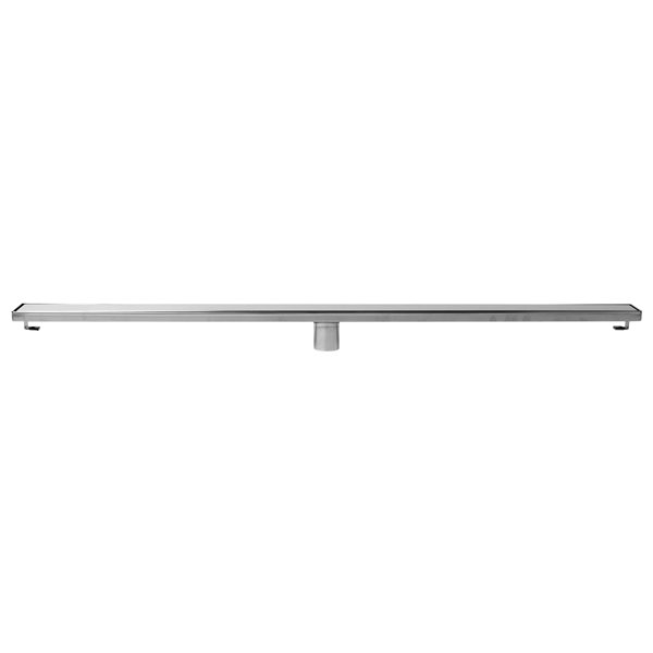 ALFI brand Linear Shower Drain - Solid Grate Style - 47.25-in - Polished Stainless Steel