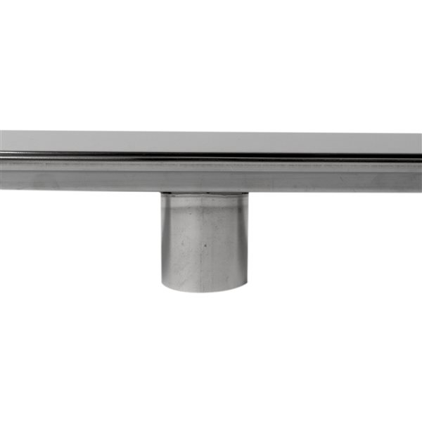 ALFI brand Linear Shower Drain - Solid Grate Style - 47.25-in - Polished Stainless Steel