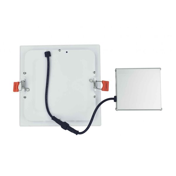 American Imaginations White Integrated LED Square Recessed Light Kit - 6-in - 12 Pcs