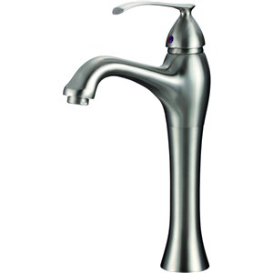 Robinet à une poignée vasque de American Imaginations, 6,3 po, nickel brossé
