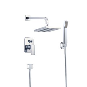 Ensemble de douche à une poignée de American Imagination, 7,87 po, chrome
