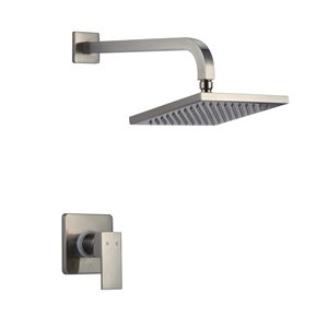 Ensemble de douche tendance à une poignée de American Imagination, 7,68 po, nickel brossé