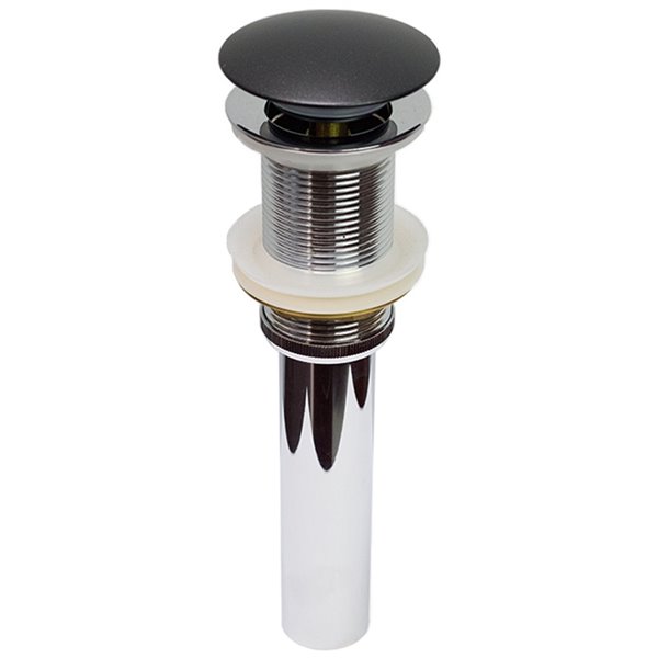 American Imaginations White Vessel Rectangular Bathroom Sink - Black Hardware - 14.75-in