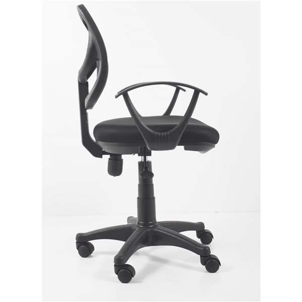 American Imaginations Black Contemporary Manager Chair - 23.23-in x 37.4-in