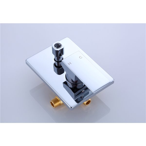 American Imaginations Modern Chrome 1-Handle Shower Faucet - 7.68-in