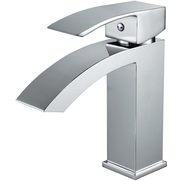American Imaginations Polished Chrome 1-Handle Single-Hole Bathroom Sink Faucet - 4.8-in