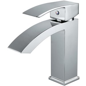 Robinet à une poignée monotrou de American Imaginations, 4,8 po, chrome poli