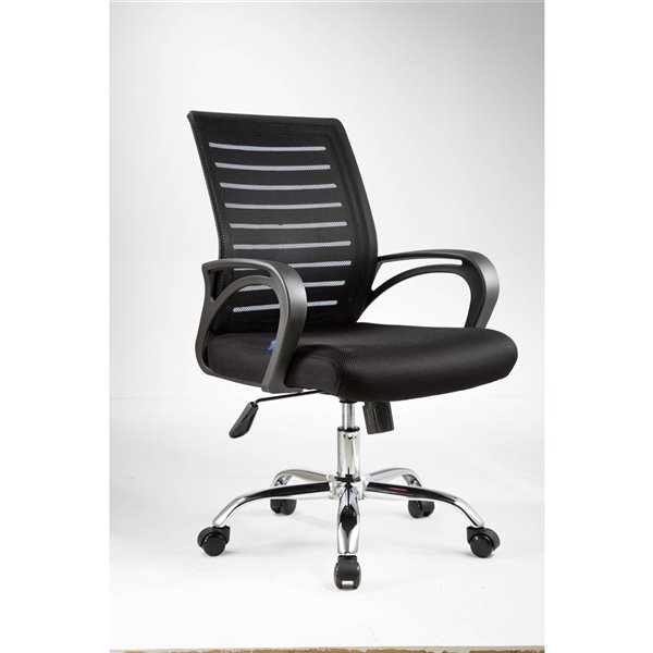 American Imaginations Black Traditional Manager Chair - 21.7-in x 38.2-in