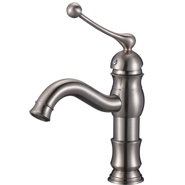 American Imaginations Brushed Nickel 1-Handle Single-Hole Bathroom Sink Faucet - 6.1-in