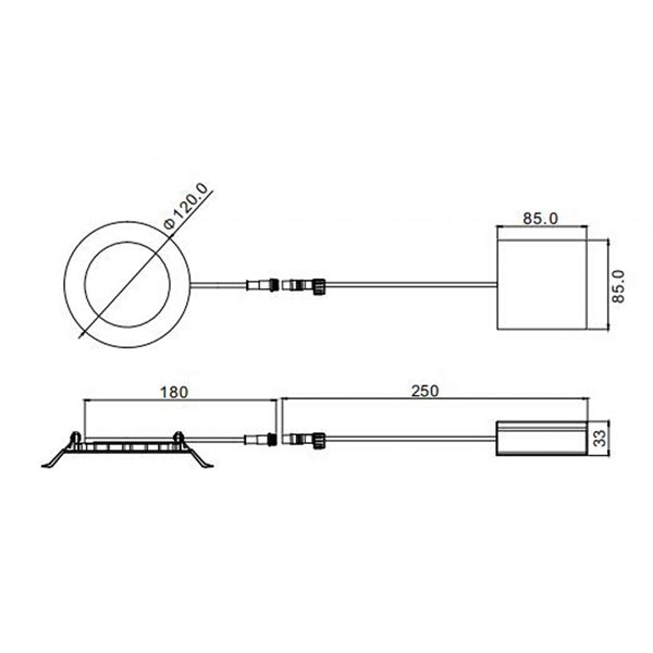 American Imaginations White Integrated LED Recessed Light Kit - 4