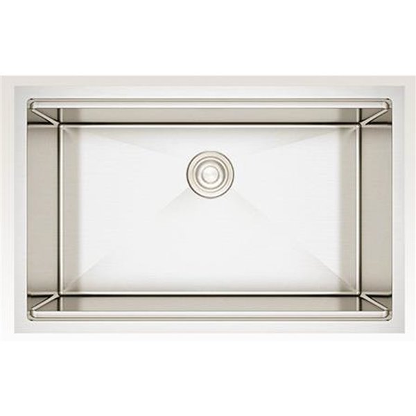 American Imaginations 19 In X 30 In Modern Stainless Steel Single Bowl Drop In Residential Kitchen Sink Ai 29300 Rona