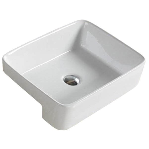 American Imaginations White Drop-In Or Undermount