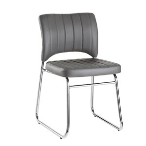 Mazin Industries Cervantes Contemporary Side Chair - Gray - Set of 2